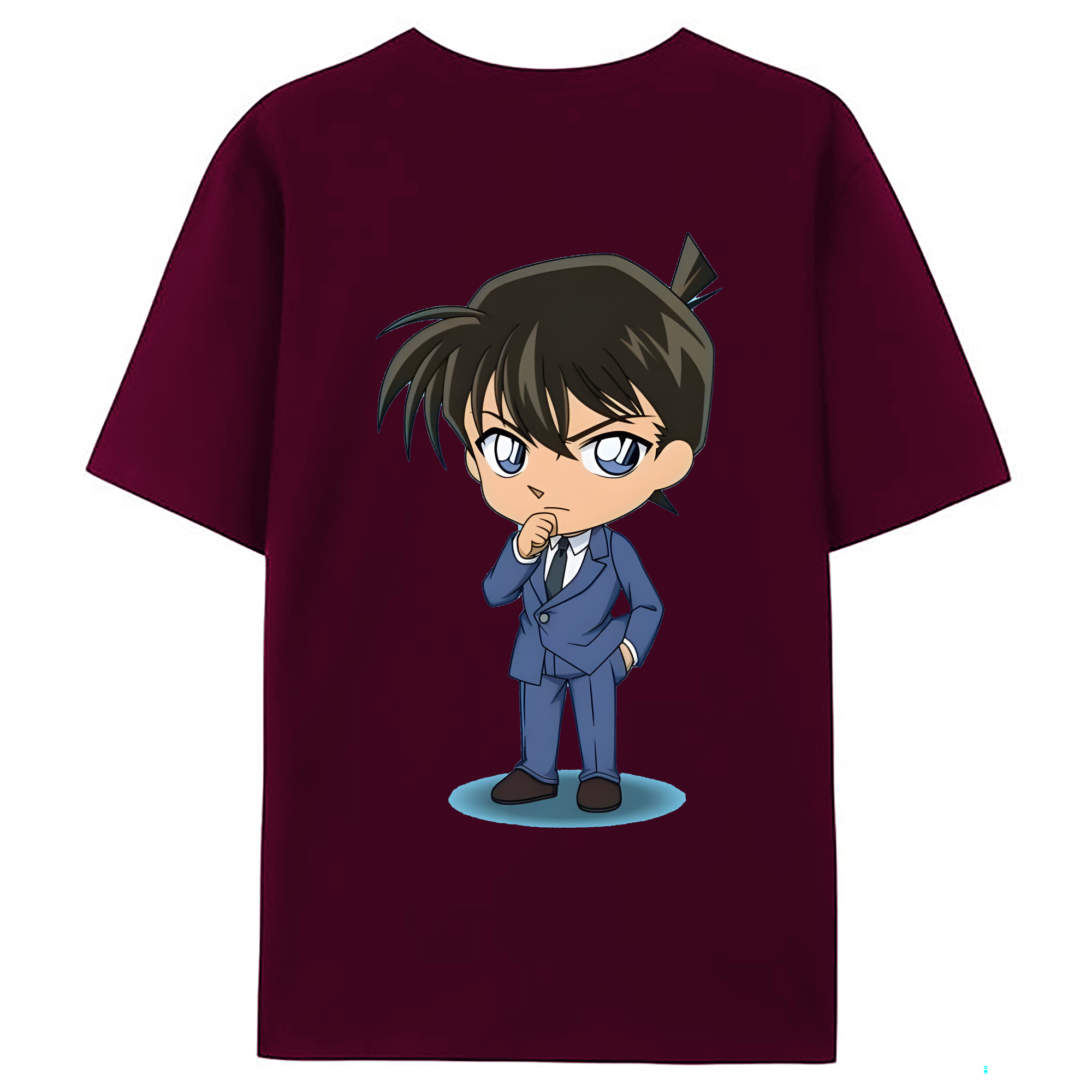（画像用） 名探偵コナン 江戸川 コナン Detective Conan Conan Edogawa レディース半袖Tシャツ(バックプリント)